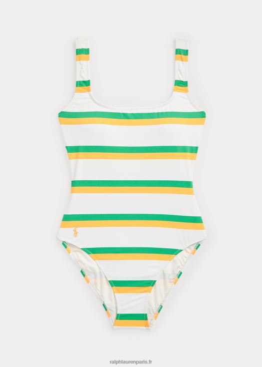 le une-pièce rayé à dos échancré 46T60T3241 femmes Ralph Lauren multi