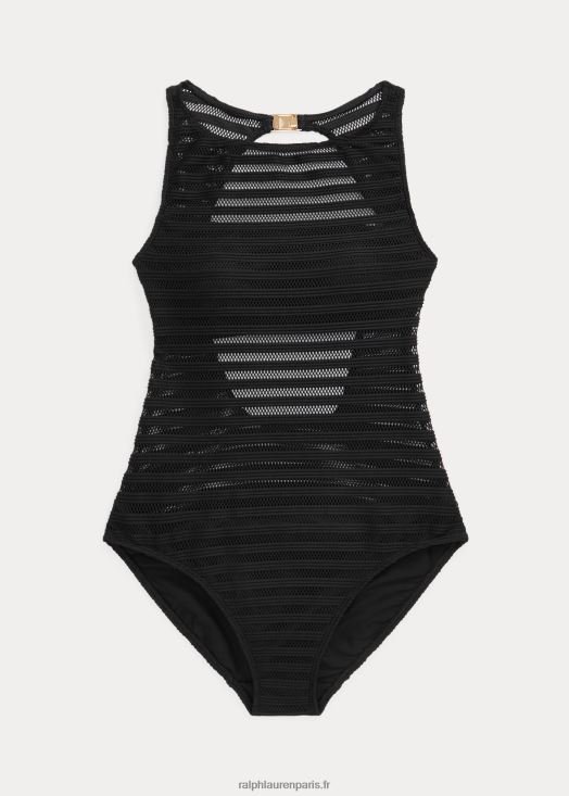 une-pièce à encolure bateau 46T60T4209 femmes Ralph Lauren noir