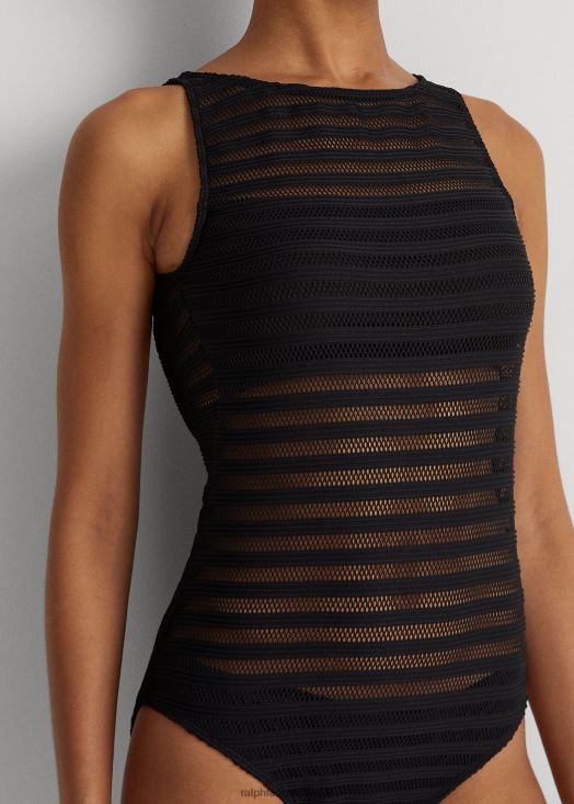 une-pièce à encolure bateau 46T60T4209 femmes Ralph Lauren noir