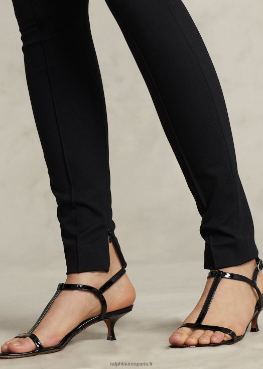 le legging skinny zip latéral 46T60T3173 femmes Ralph Lauren noir