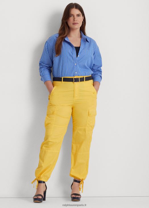 pantalon cargo à la cheville en sergé poids plume 46T60T4807 femmes Ralph Lauren crapet jaune - Cliquez sur l'image pour la fermer