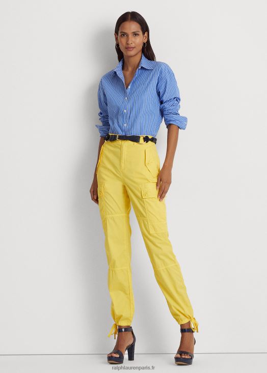 pantalon cargo à la cheville en sergé poids plume 46T60T4855 femmes Ralph Lauren crapet jaune - Cliquez sur l'image pour la fermer