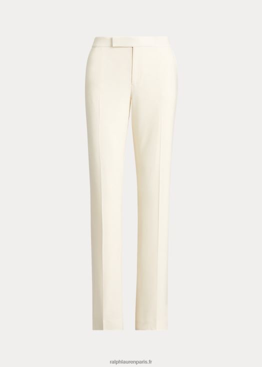 pantalon seth en crêpe de laine 46T60T9357 femmes Ralph Lauren crème