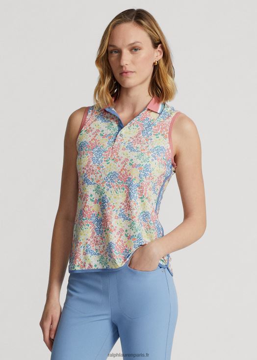 polo sans manches coupe ajustée 46T60T3739 femmes Ralph Lauren pétales de key west - Cliquez sur l'image pour la fermer