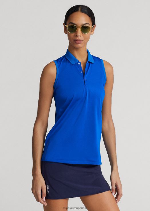 polo sans manches en piqué 46T60T3698 femmes Ralph Lauren station thermale royale
