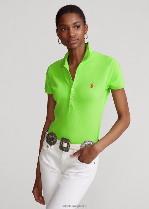 polo stretch coupe slim 46T60T3254 femmes Ralph Lauren kiwi citron vert - Cliquez sur l'image pour la fermer