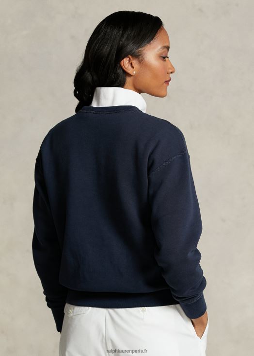 le sweat à patchs de la collection spelman 46T60T3317 femmes Ralph Lauren aviateur marine