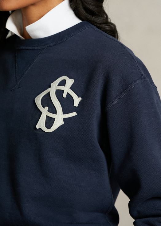 le sweat à patchs de la collection spelman 46T60T3317 femmes Ralph Lauren aviateur marine