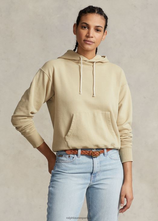 sweat à capuche en molleton de coton bio 46T60T3187 femmes Ralph Lauren bronzer - Cliquez sur l'image pour la fermer