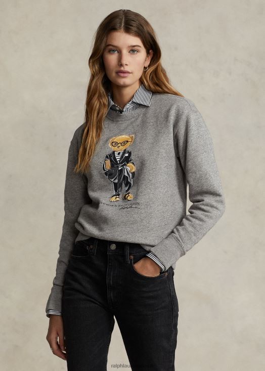 sweat à col rond en polaire polo bear 46T60T2924 femmes Ralph Lauren bruyère vintage sombre - Cliquez sur l'image pour la fermer