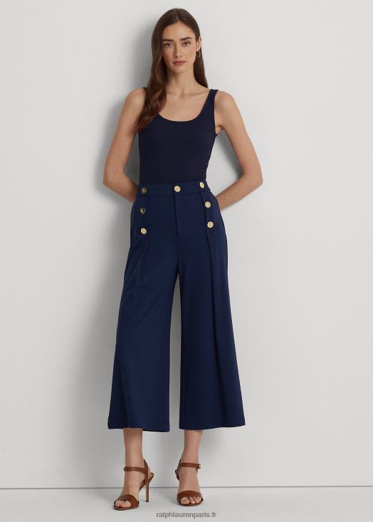 débardeur en coton mélangé 46T60T4312 femmes Ralph Lauren marine raffinée