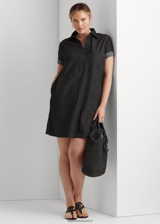 robe droite en jean 46T60T4911 femmes Ralph Lauren lavage de la tombée de la nuit