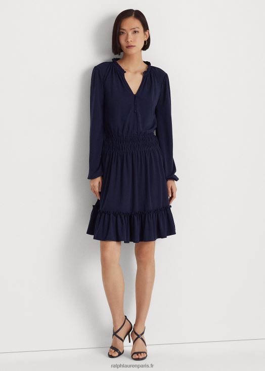 robe en jersey extensible 46T60T4052 femmes Ralph Lauren marine raffinée