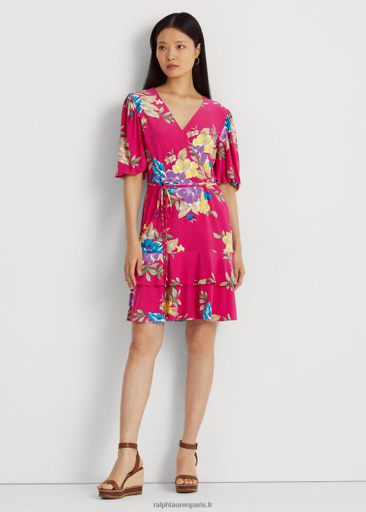 robe en jersey stretch à fleurs 46T60T3931 femmes Ralph Lauren multicolore rose - Cliquez sur l'image pour la fermer