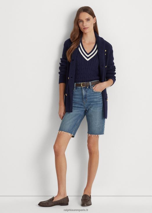 short en jean coupé 46T60T3999 femmes Ralph Lauren lavage des parcours - Cliquez sur l'image pour la fermer