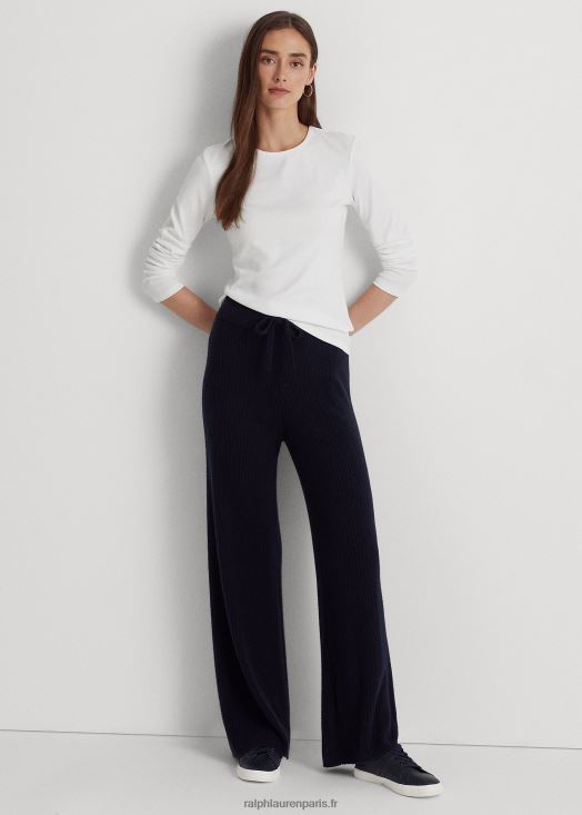 haut à manches longues en coton mélangé 46T60T4241 femmes Ralph Lauren blanc