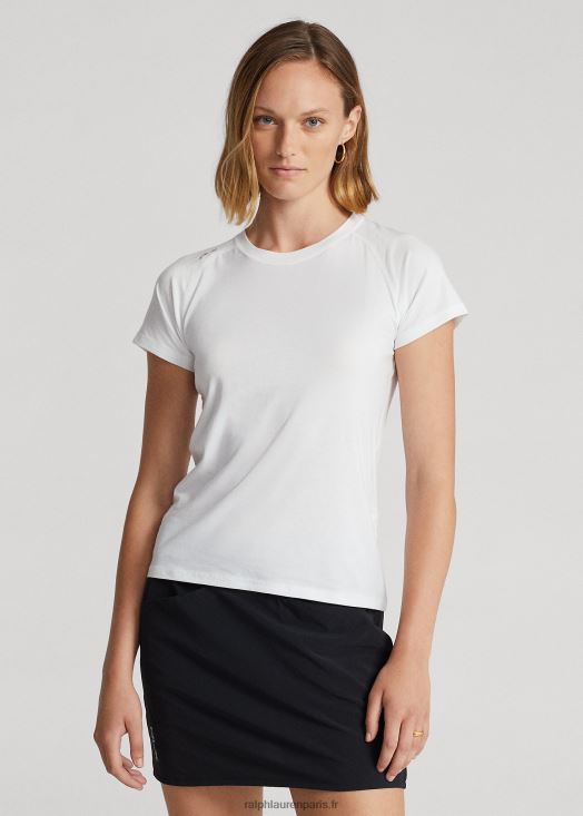 t-shirt à manches courtes en jersey 46T60T9384 femmes Ralph Lauren en céramique blanche - Cliquez sur l'image pour la fermer