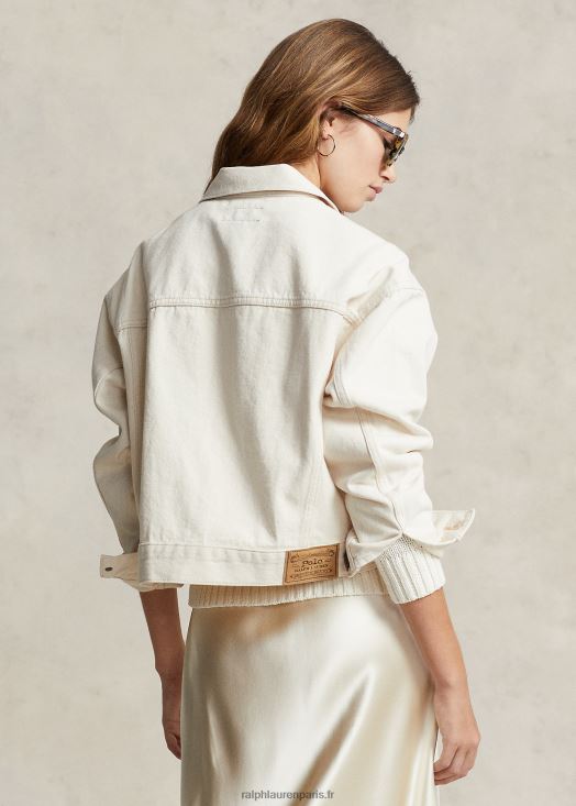la nouvelle veste de camionneur du projet denim 46T60T3067 femmes Ralph Lauren lavage alsephina