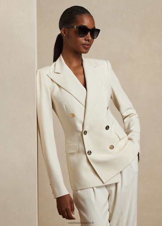 veste camden en laine mélangée 46T60T9135 femmes Ralph Lauren crème luxueuse