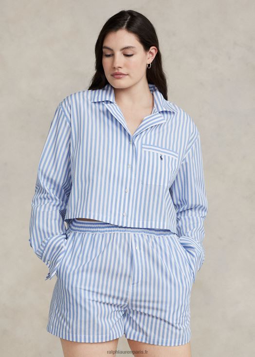 Ensemble pyjama crop top & boxer en popeline 46T60T2891 femmes Ralph Lauren - Cliquez sur l'image pour la fermer