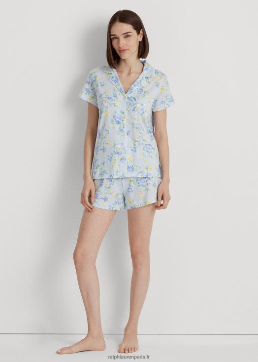 ensemble de nuit boxer en jersey à fleurs 46T60T4131 femmes Ralph Lauren roman bleu - Cliquez sur l'image pour la fermer