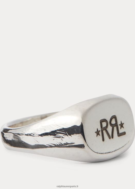 chevalière en argent sterling faite à la main 46T60T8888 Hommes Ralph Lauren argent
