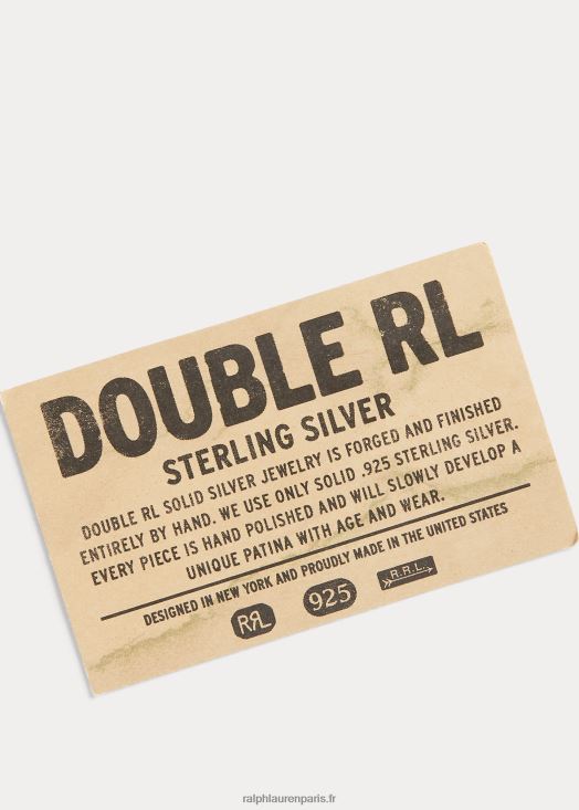 chevalière en argent sterling faite à la main 46T60T8888 Hommes Ralph Lauren argent
