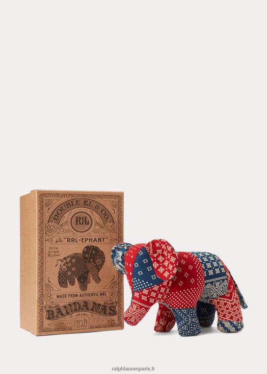 édition limitée "le rrl-ephant" 46T60T8841 Hommes Ralph Lauren indigo/crème/rouge de dinde