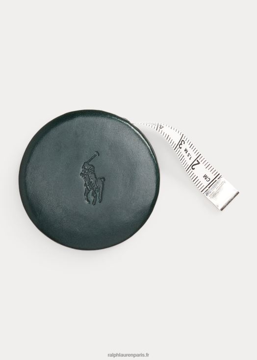ruban à mesurer en cuir bride 46T60T2411 Hommes Ralph Lauren vert de course britannique
