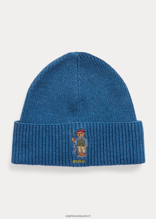 bonnet en coton polo bear 46T60T2450 Hommes Ralph Lauren indigo clair