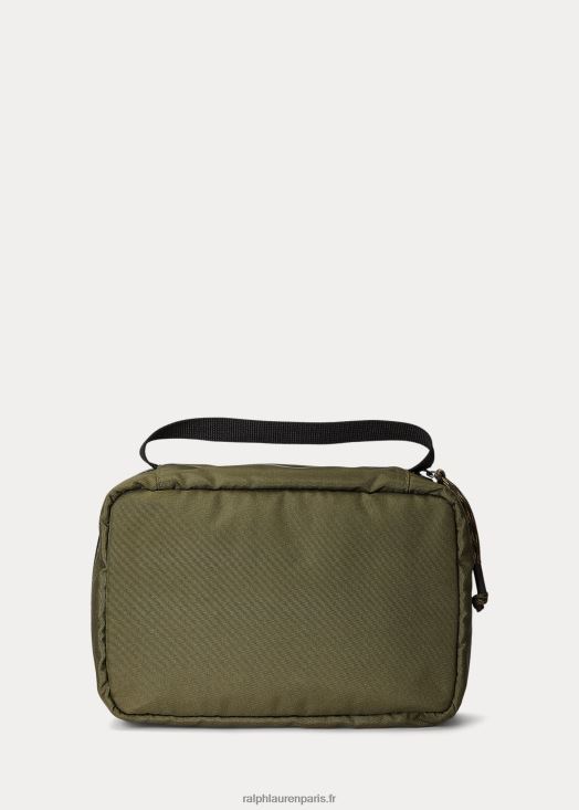 étui de voyage suspendu en toile 46T60T2560 Hommes Ralph Lauren olive