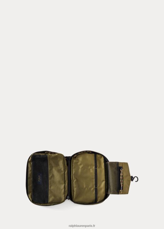 étui de voyage suspendu en toile 46T60T2560 Hommes Ralph Lauren olive