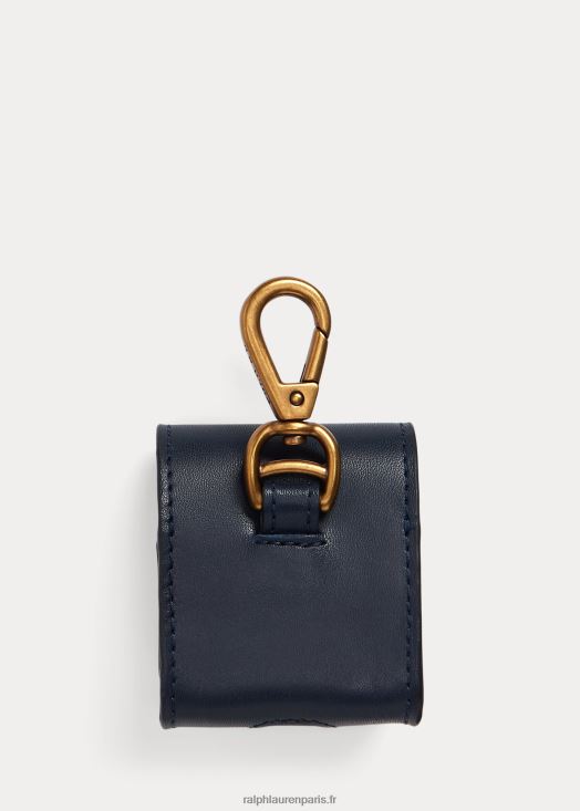 étui pour airpods en cuir de poney signature 46T60T2344 Hommes Ralph Lauren