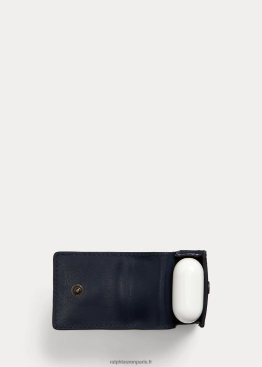 étui pour airpods en cuir de poney signature 46T60T2344 Hommes Ralph Lauren