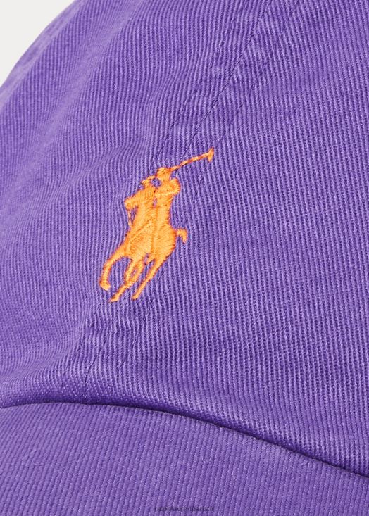 casquette chino en coton 46T60T2502 Hommes Ralph Lauren cravate violette