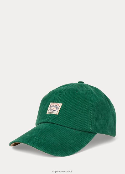 casquette chino en coton 46T60T2748 Hommes Ralph Lauren nouvelle forêt