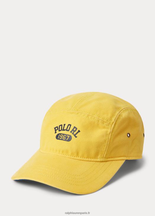 casquette à cinq panneaux en toile à logo 46T60T2453 Hommes Ralph Lauren albacore