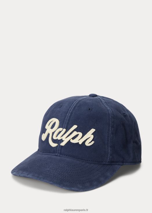 casquette en sergé à appliqué 46T60T2424 Hommes Ralph Lauren marine de newport