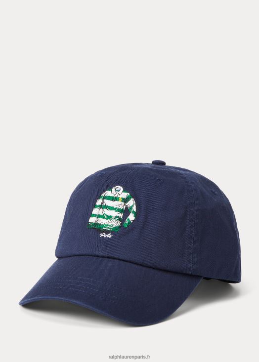 casquette en sergé à broderie chemise de rugby 46T60T2516 Hommes Ralph Lauren marine de newport