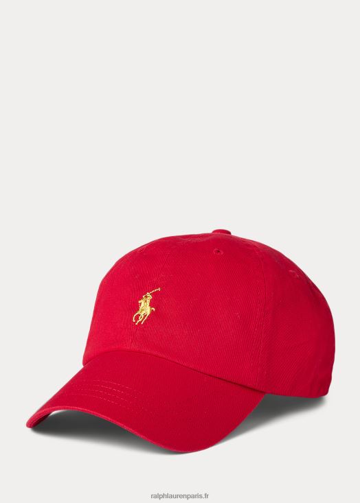 casquette en sergé nouvel an lunaire 46T60T2739 Hommes Ralph Lauren rl rouge