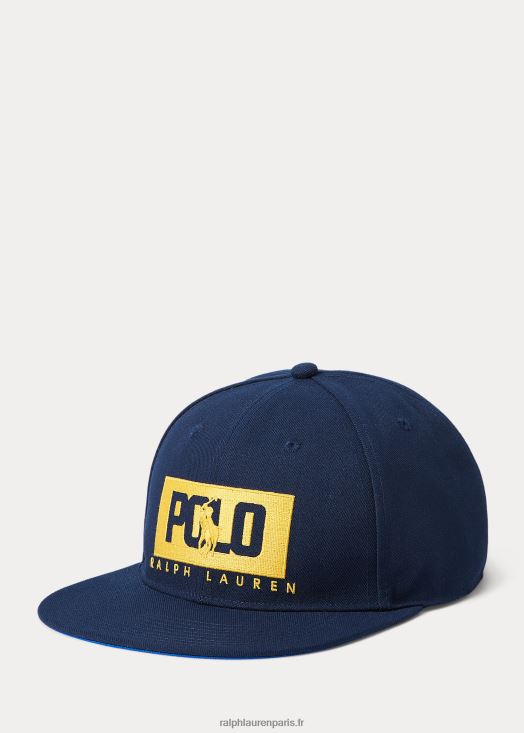 casquette à logo en sergé 46T60T2293 Hommes Ralph Lauren marine de newport