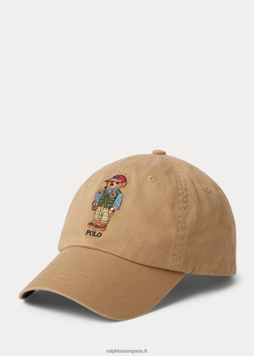 casquette polo bear en sergé 46T60T2425 Hommes Ralph Lauren café bronzé