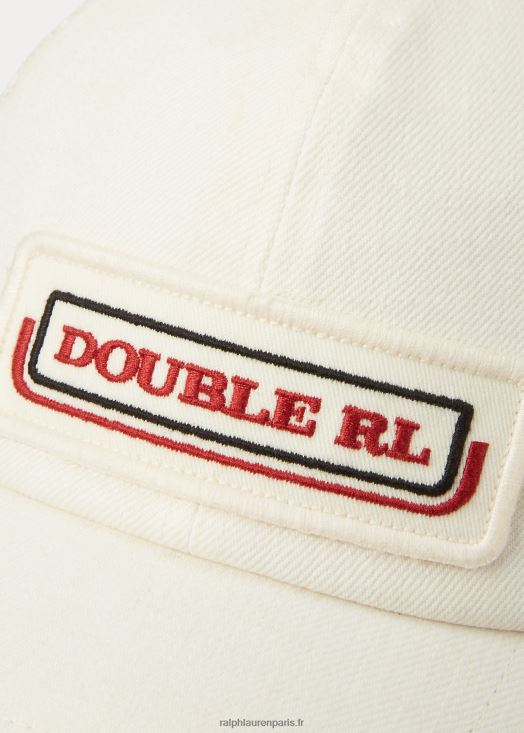 casquette trucker en sergé à patch logo 46T60T8866 Hommes Ralph Lauren blanc
