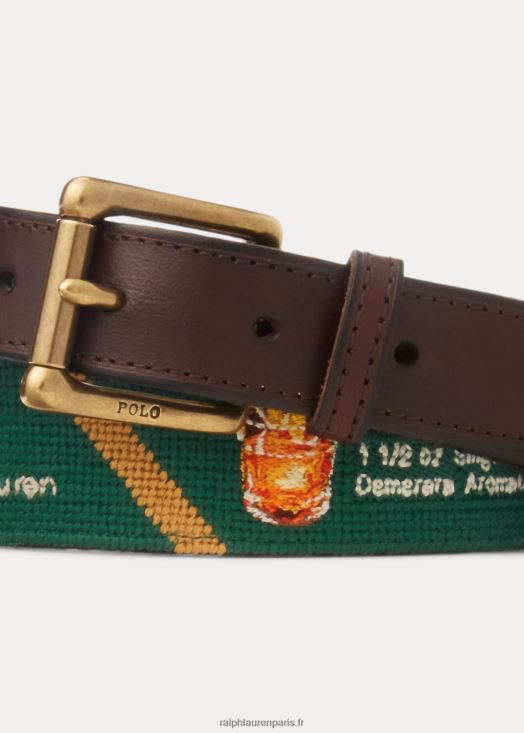 ceinture à l'aiguille polo bar 46T60T2580 Hommes Ralph Lauren vert