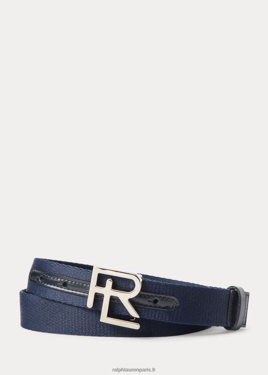 ceinture rl à finitions en cuir 46T60T8920 Hommes Ralph Lauren président de la marine