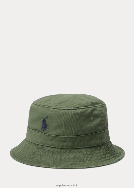 bob chino en coton 46T60T2291 Hommes Ralph Lauren forêt lavée