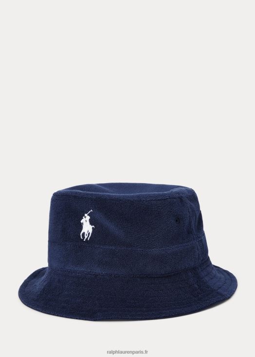 bob en éponge de coton mélangé 46T60T2433 Hommes Ralph Lauren marine de newport