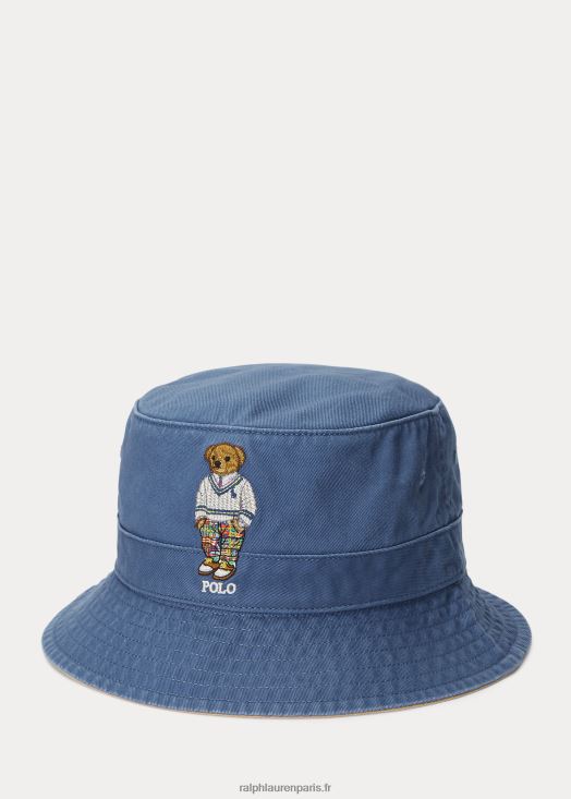 bob en sergé à ours polo 46T60T2363 Hommes Ralph Lauren vieux royal