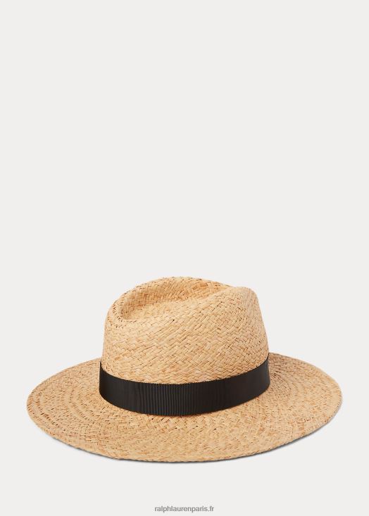 fédora en raphia 46T60T2448 Hommes Ralph Lauren naturel