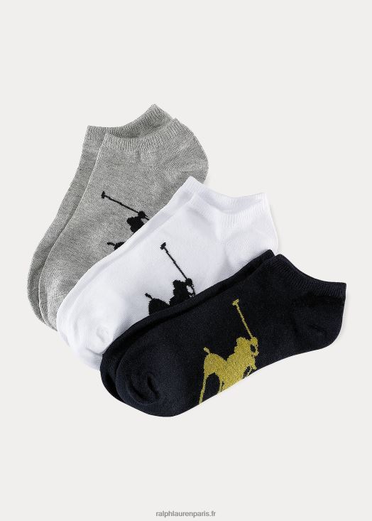 Lot de 3 paires de chaussettes Big Pony 46T60T2790 Hommes Ralph Lauren gris/blanc/noir